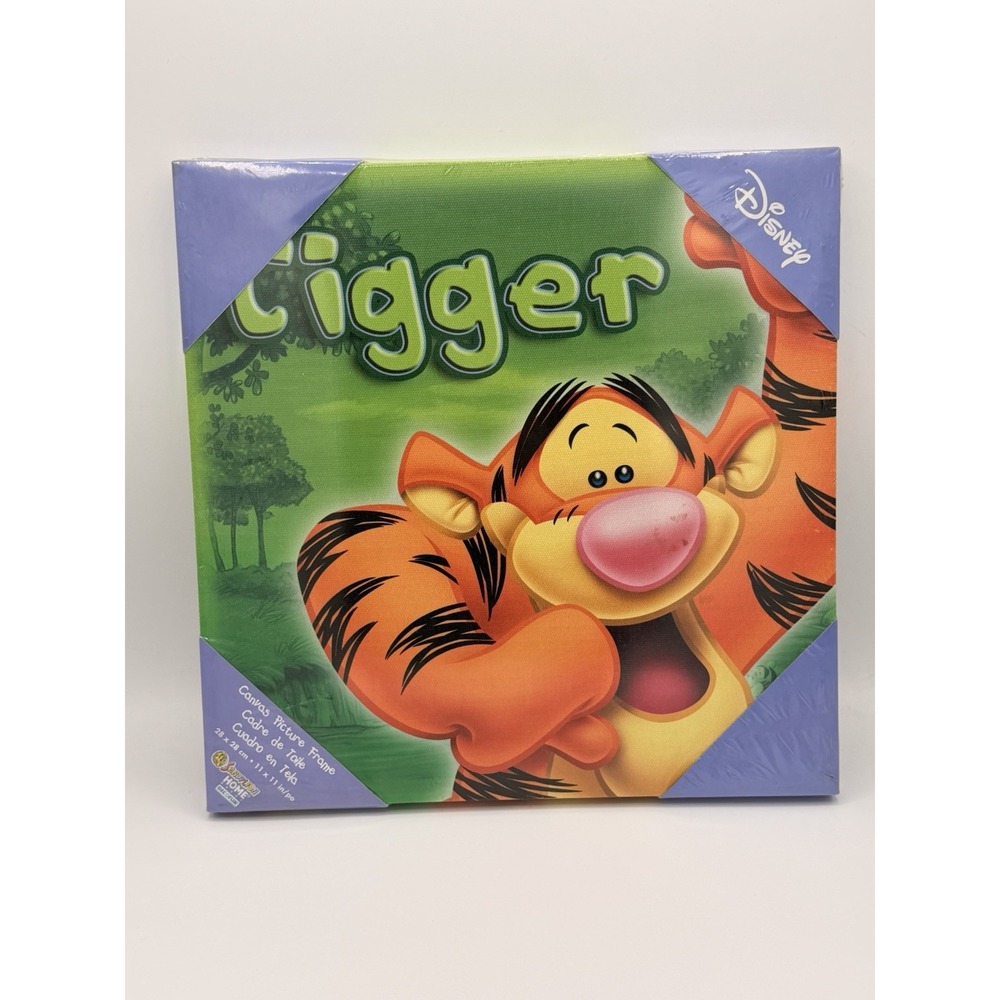 Vintage Sandylion Disney Tigger Canvas Photo Frame 11" x 11" Brand New NIP
